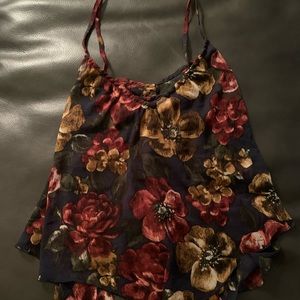 Abercrombie Layered Floral Blouse